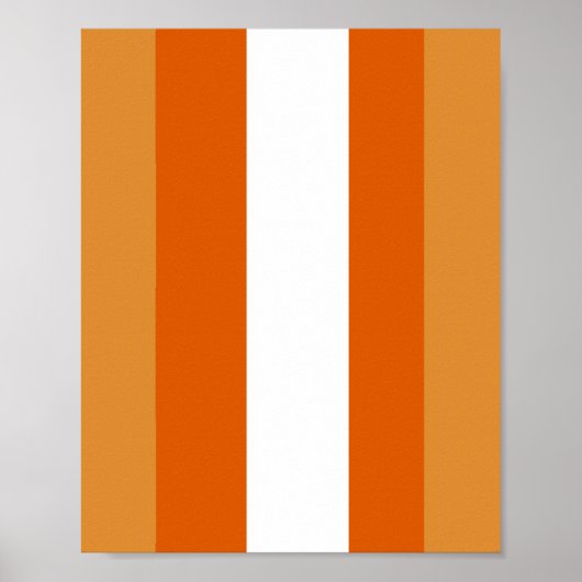 Brown, orange and white stripes ポスター (正面)