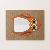 Brown Orange Penguin ジグソーパズル (横)