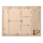 Brown Owl Substitute Reportメモ帳 ノートパッド (正面)