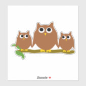 Brown Owls Design シール (シート)
