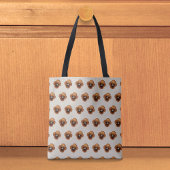 Brown Pansy Seamless Pattern Tote Bag トートバッグ