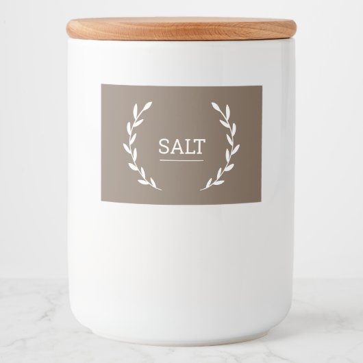 Brown pantry labels, organization labels フードラベル (正面)