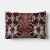 Brown patterns AI art  アクセサリーポーチ (正面)