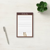 Brown Pet Hamster To Do List ポストイット (オフィス)