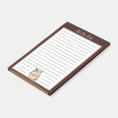 Brown Pet Hamster To Do List ポストイット (アングル)