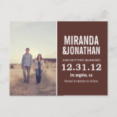 Brown Photoはっきりした日付のポストカードを保存 案内ポストカード (正面)