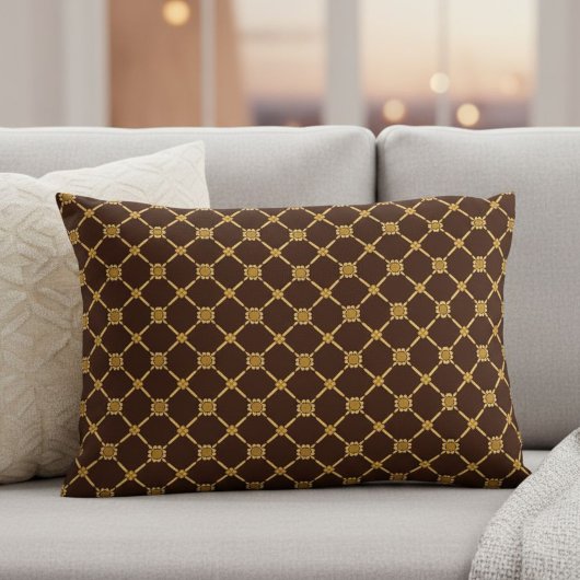 brown pillow, modern pillow, elegant pillow アクセントクッション
