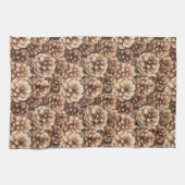 Brown Pine Cones Nature  キッチンタオル (横)