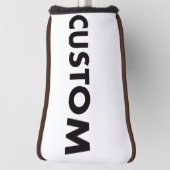 BROWN Piping Custom Golf Putter Headcover Blank ゴルフヘッドカバー (回転90)