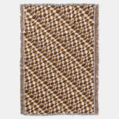 BROWN PLAIDタータンチェック2の濃淡の確認 スローブランケット (正面縦)