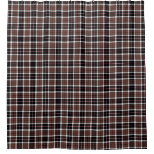 Brown Plaid シャワーカーテン (正面)