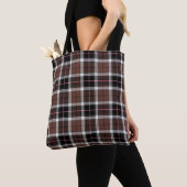 Brown Plaid トートバッグ (クローズアップ)
