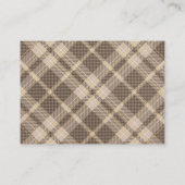 Brown Plaid Bear Baby Shower Books For Baby エンクロージャーカード (裏面)