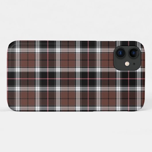 Brown Plaid Case-Mate iPhoneケース (裏面(横))