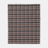 Brown Plaid Fleece Blanket フリースブランケット (正面)