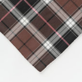 Brown Plaid Fleece Blanket フリースブランケット (角)