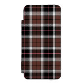 Brown Plaid Incipio iPhoneウォレットケース (フォリオ 正面)