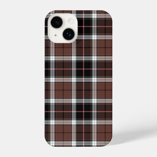 Brown Plaid iPhoneケース (裏面)