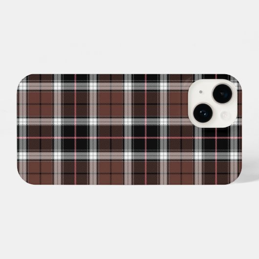 Brown Plaid iPhoneケース (裏面横)