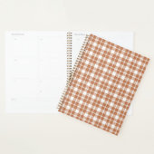 Brown Plaid Pattern Planner プランナー手帳 (ディスプレー)