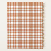 Brown Plaid Pattern Planner プランナー手帳 (裏面)