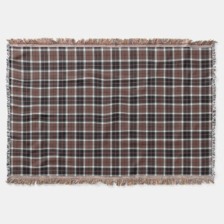 Brown Plaid Throw Blanket スローブランケット