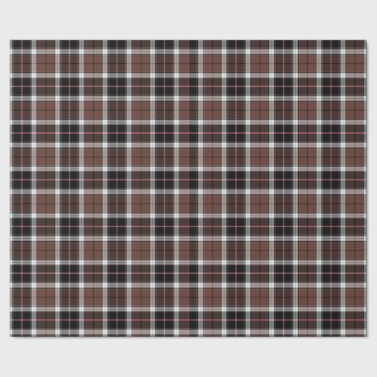 Brown Plaid Wrapping Paper ラッピングペーパー (シーム)