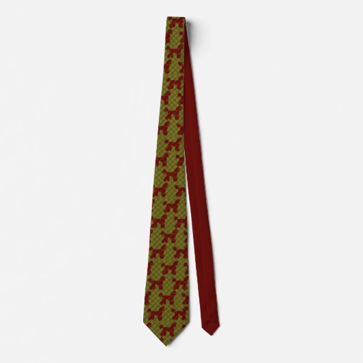 Brown Poodle Necktie ネクタイ (正面)