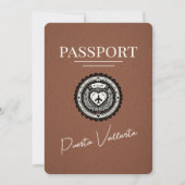 Brown Puerta Vallarta Passport日付の保存 セーブザデート (正面)