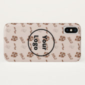 Brown real estate business pattern Case-Mate iPhoneケース (裏面(横))