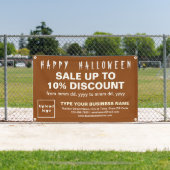 Brown Rectangleバナーでのビジネス向けハロウィーン販売 横断幕 (インサイチュ)