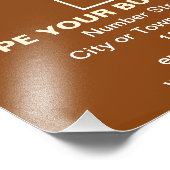 Brown Rectangle上のビジネスブランド写真プリント フォトプリント (角)