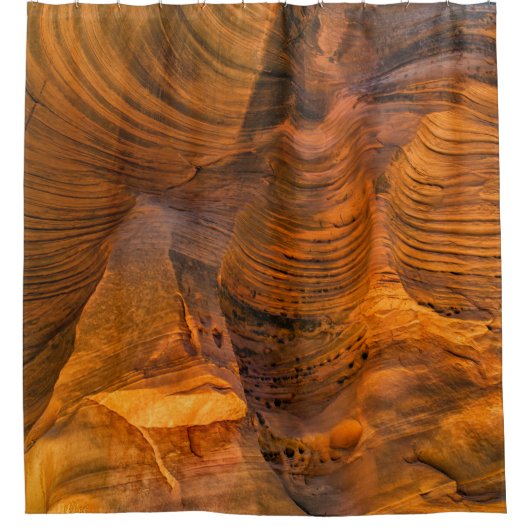 Brown rock formation シャワーカーテン (正面)
