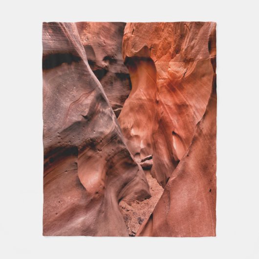 Brown rock formations フリースブランケット (正面)