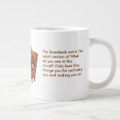 Brown Rorschach Freud Brain Psychologist Mental He ジャンボコーヒーマグカップ (右)