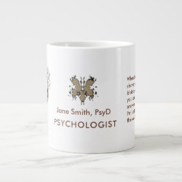 Brown Rorschach Psychology Customizable Freud Figu ジャンボコーヒーマグカップ