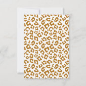 Brown Safari Wild One Baby Shower Thank You Card サンキューカード (裏面)