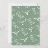 Brown Sage Boys How The West Was 1 St Birthday 招待状 (裏面)