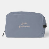 Brown Sailing Boat and Name on Gray ドップキット (裏面)