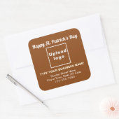 Brown Saint Patrick Business Square Sticker スクエアシール (封筒)