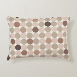 Brown Scandinavian Geometric Accent Pillow アクセントクッション