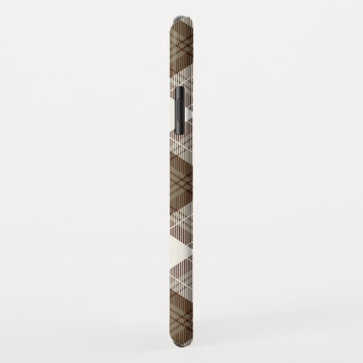 Brown Scottish Tartan Plaid Pattern Gift  Case-Mate iPhoneケース (裏面/右)