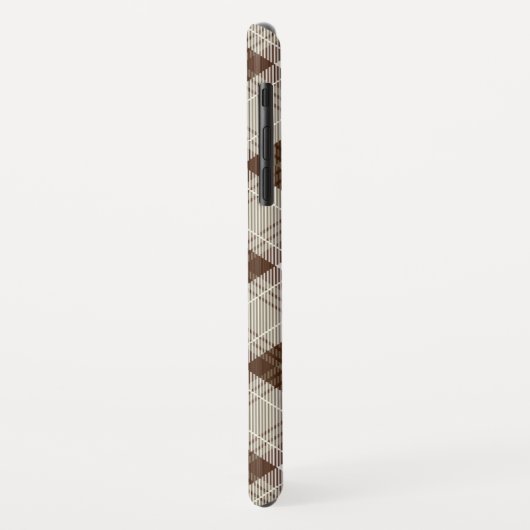 Brown Scottish Tartan Plaid Pattern Gift  Case-Mate iPhoneケース (裏面/左)