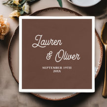 Brown Scriptミニマル結婚リスト