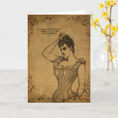 Brown Shadesデジタルアートの女性の推測引用文 カード (黄色い花)