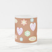 Brown Shapes mug フロストグラスマグカップ (中央)