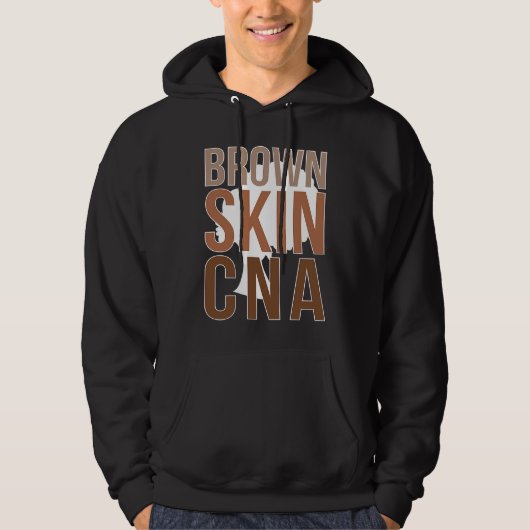 Brown Skin CNA Black CNA Melanin Certified Nursing パーカ (正面)