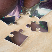 Brown Skin Fairy With Purple Hair ジグソーパズル (側面)