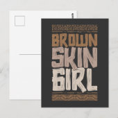 Brown Skin Girl ポストカード (正面/裏面)