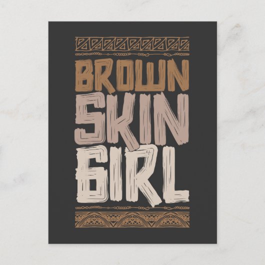 Brown Skin Girl ポストカード (正面)